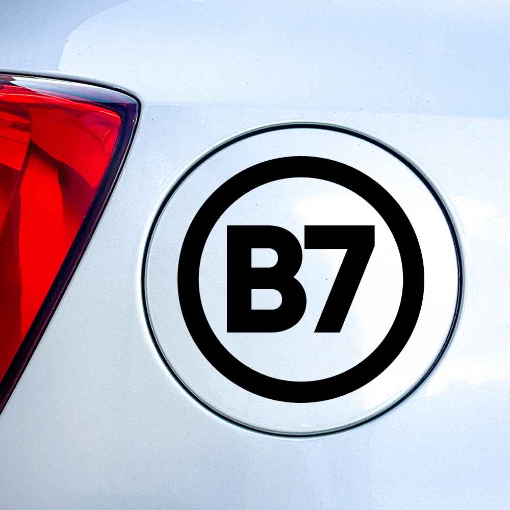 B7 Sticker Auto 10 cm