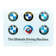 Metalen wandbord BMW Logo evolution 30x40 | Nostalgic-Art