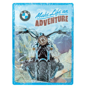 Metallschild BMW Motorcycles Make Life an Adventure 30x40cm | Nostalgic-Art