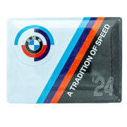 Metalen wandbord BMW Motorsport Tradition of Speed | Nostalgic-Art