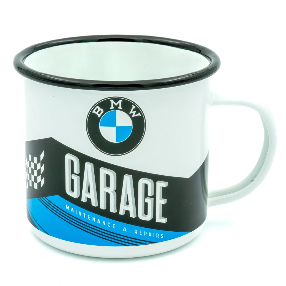 Emaille mok BMW garage | Nostalgic-Art