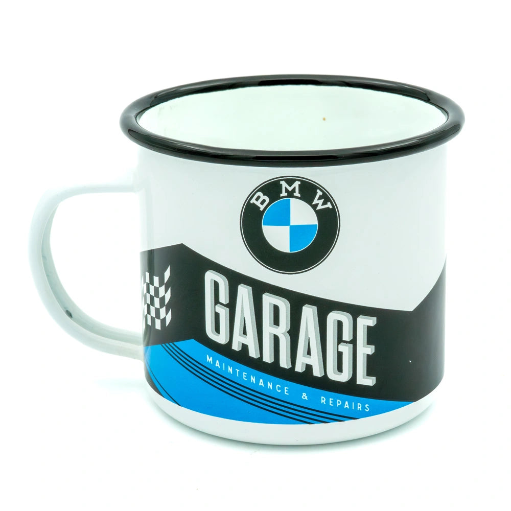 Emaille mok BMW garage | Nostalgic-Art
