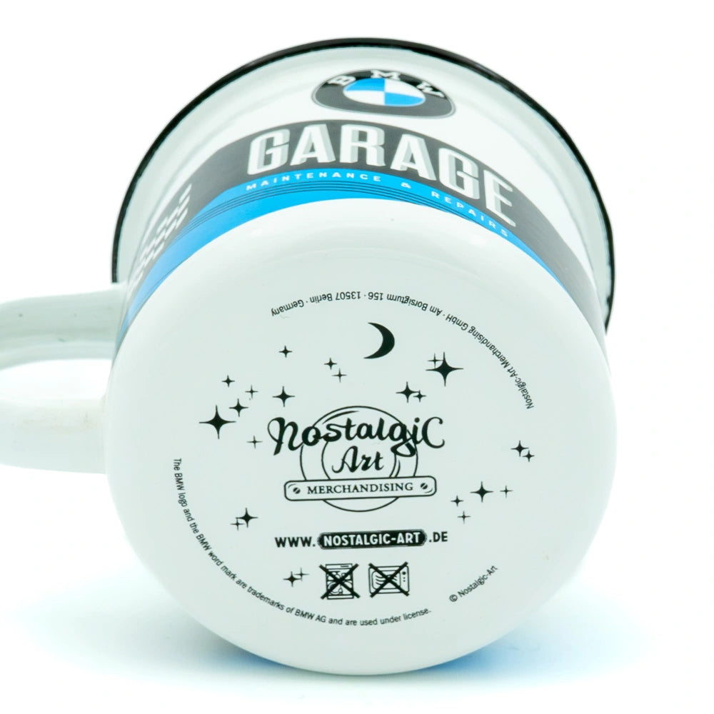 Emaille mok BMW garage | Nostalgic-Art