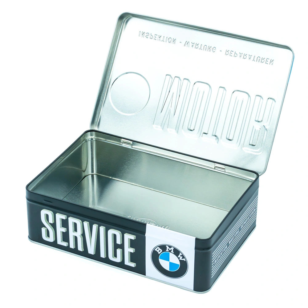 Tinnen Blik BMW Motor Service Plat | Nostalgic-Art