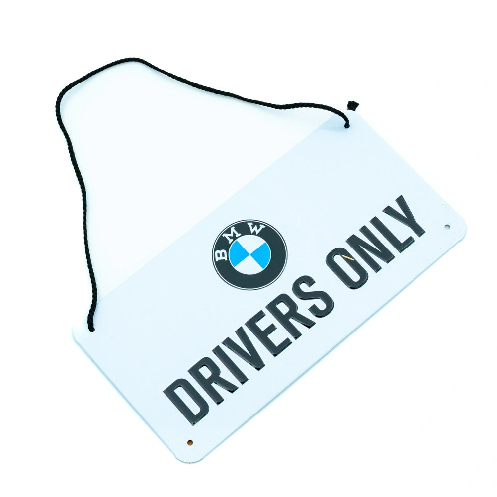 Metalen Bord BMW Drivers Only Hangend | Nostalgic-Art