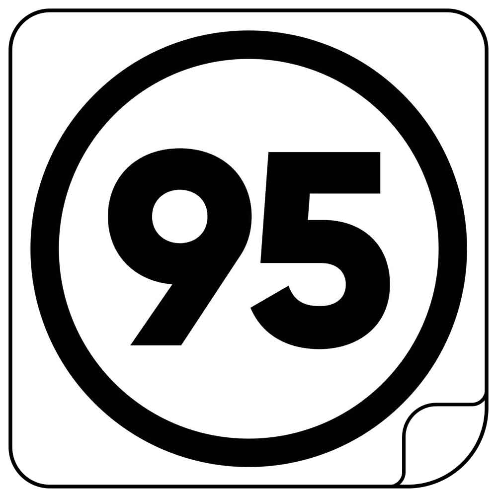 95 Sticker Auto 10 cm