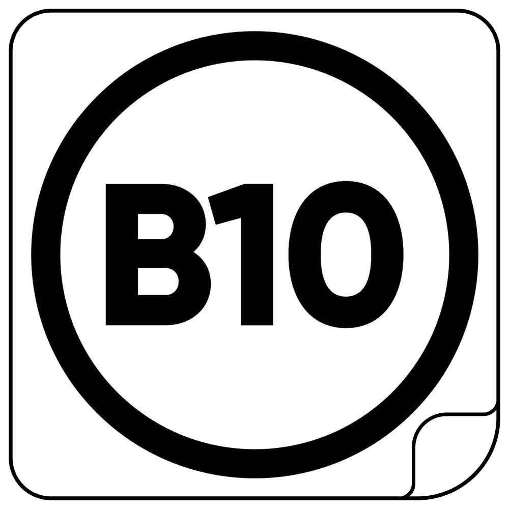 B10 Sticker Auto 10 cm