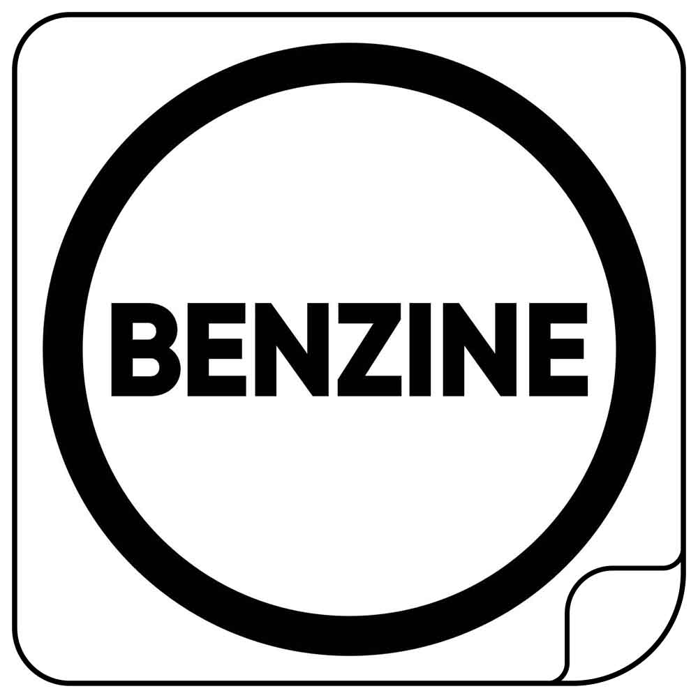 Benzine Sticker Auto 10 cm