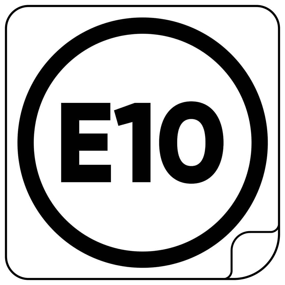 E10 Sticker Auto 10 cm
