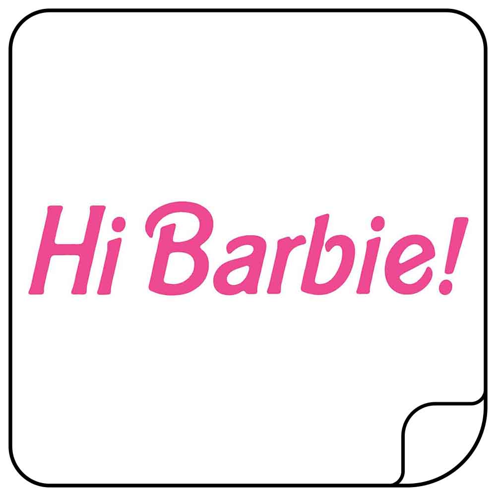 Hi Barbie sticker