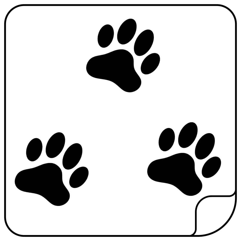 Hondenpootjes Sticker 4x
