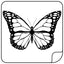 Vlinder Sticker