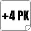 +4 PK Sticker Auto