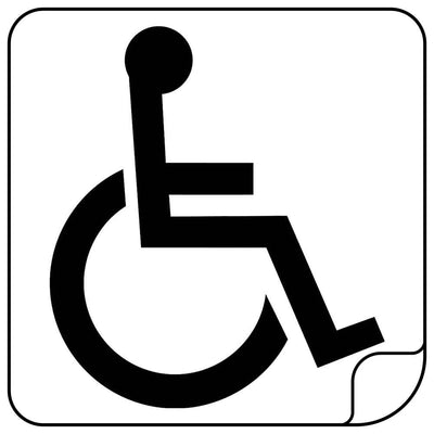 Wheelchair Sticker Car