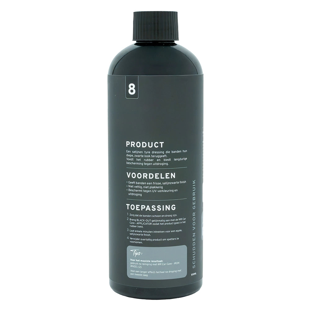 Black-Out (8) - Satijnzwarte Bandendressing | WR Car Care