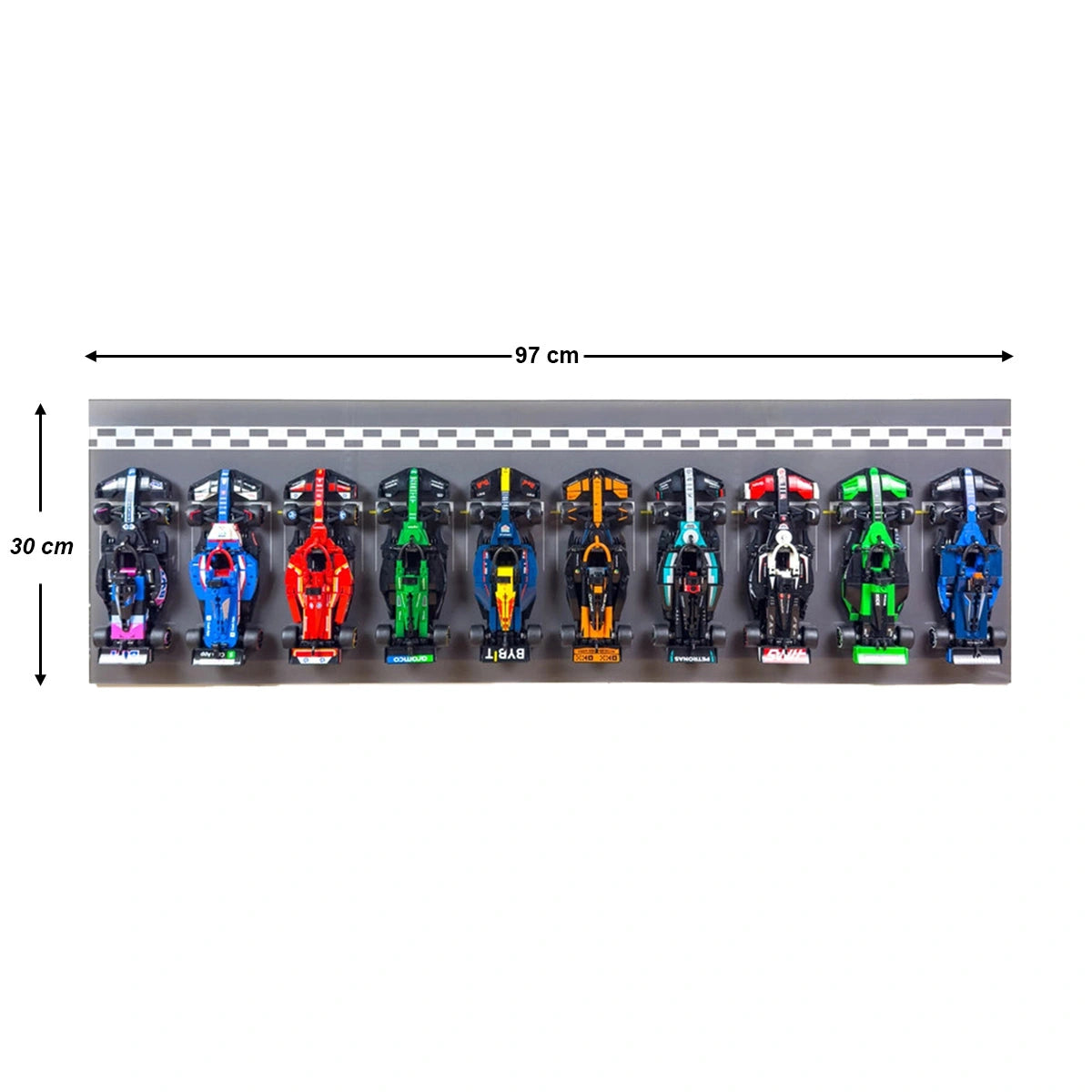 Display Frame voor 10x LEGO Speed Champion