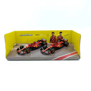 Ferrari SF-24 #16 Charles Leclerc & #55 Carlos Sainz 1:43 Twin Pack - Burago