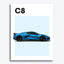 Chevrolet Corvette C8 Auto Poster