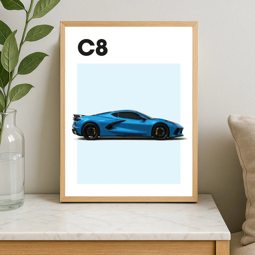 Chevrolet Corvette C8 Auto Poster