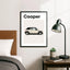 Mini Cooper Auto Poster