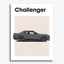 Dodge Challenger Auto Poster Grijs