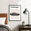Dodge Challenger Auto Poster Grijs