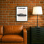 Dodge Challenger Auto Poster Grijs