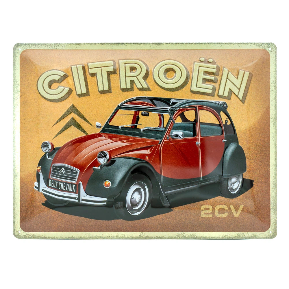 Metalen wandbord Citroën Type H & 2CV Charleston | Nostalgic-Art