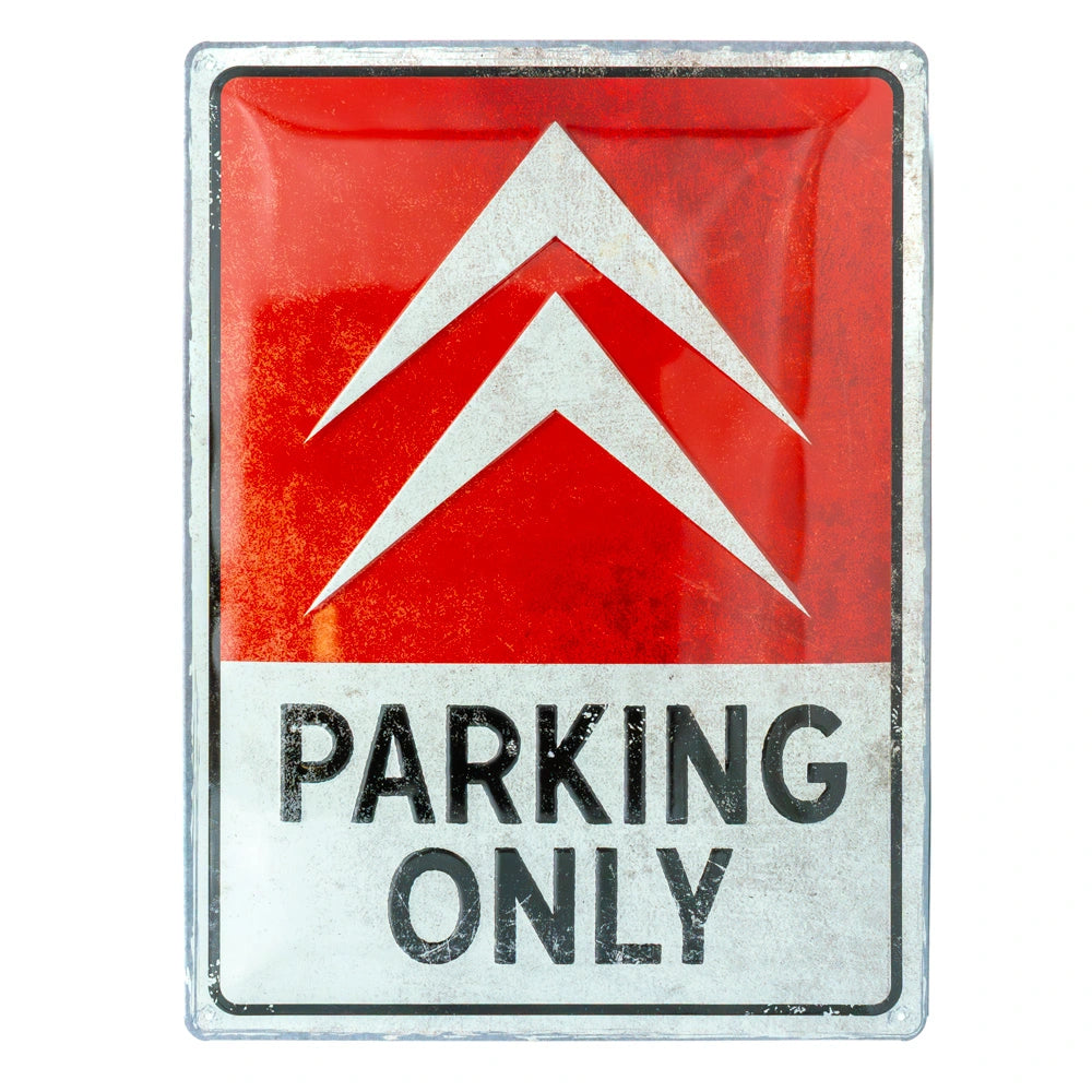 Metalen wandbord Citroën Parking Only 30x40 cm | Nostalgic-Art