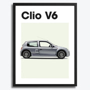 Renault Clio V6 Car Poster