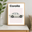 Toyota Corolla E10 Auto Poster