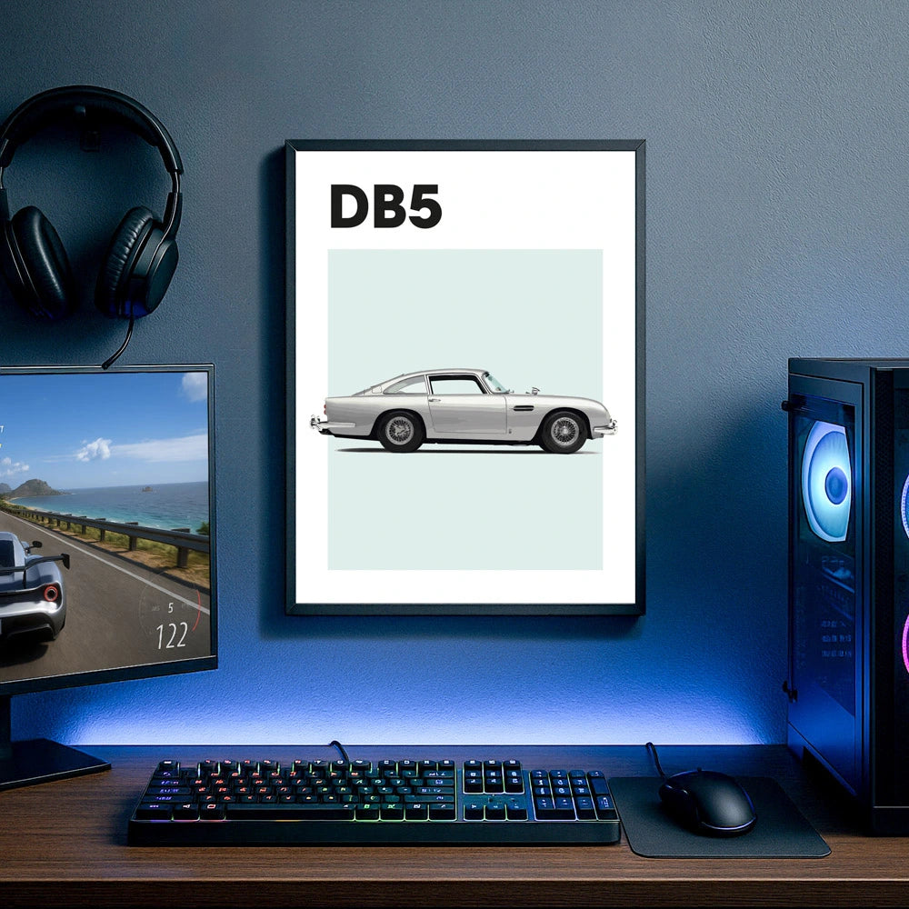Aston Martin DB5 Auto Poster