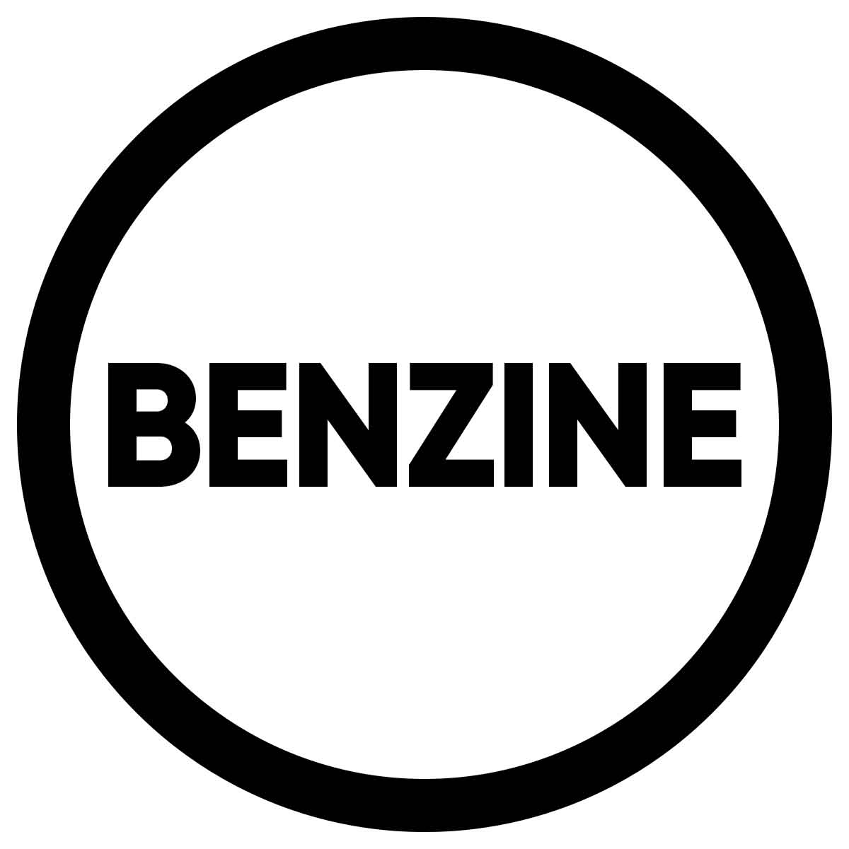 Benzine Sticker Auto 10 cm