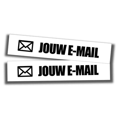 Custom E-mail auto tag sticker 2x