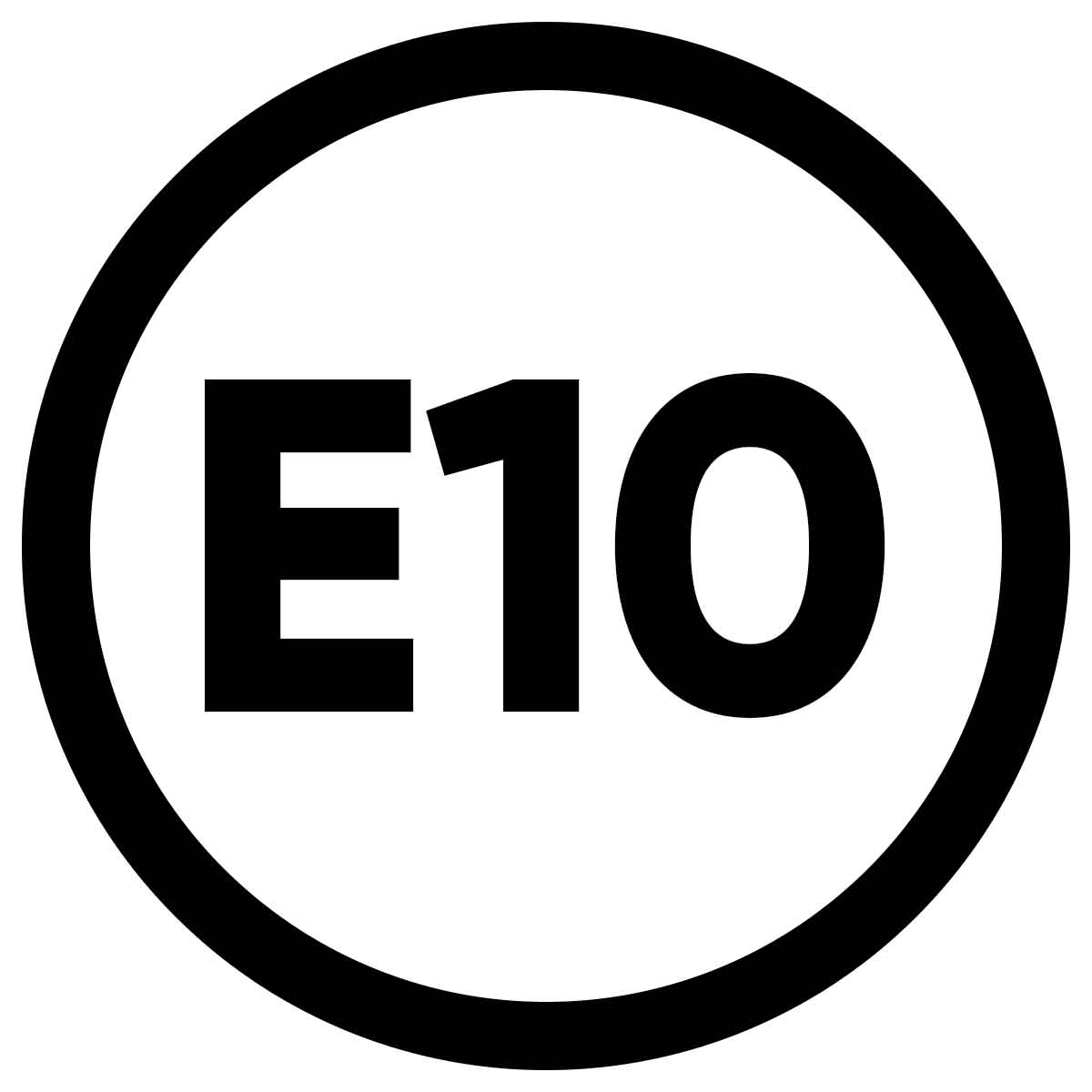 E10 Sticker Auto 10 cm