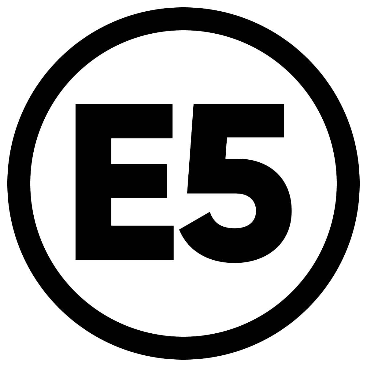 E5 Sticker Auto 10 cm