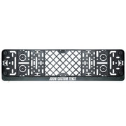 Custom text license plate holder (EU)