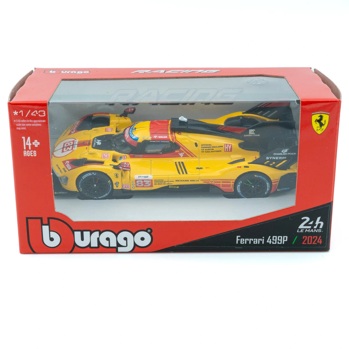 Ferrari 499P 2024 1:43 Burago Schaalmodel
