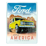Metallschild Ford Bronco Pride of America 30x40cm | Nostalgic-Art