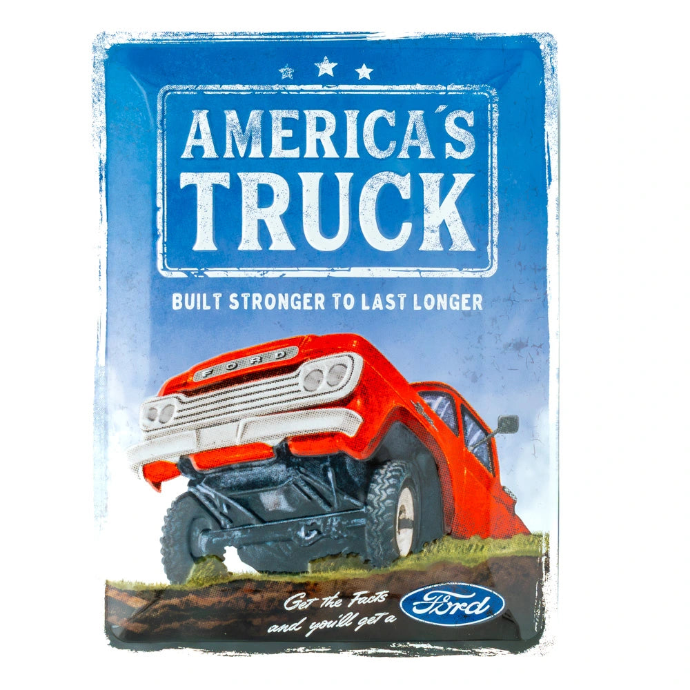 Metalen wandbord Ford America's Truck F100 30x40cm | Nostalgic-Art