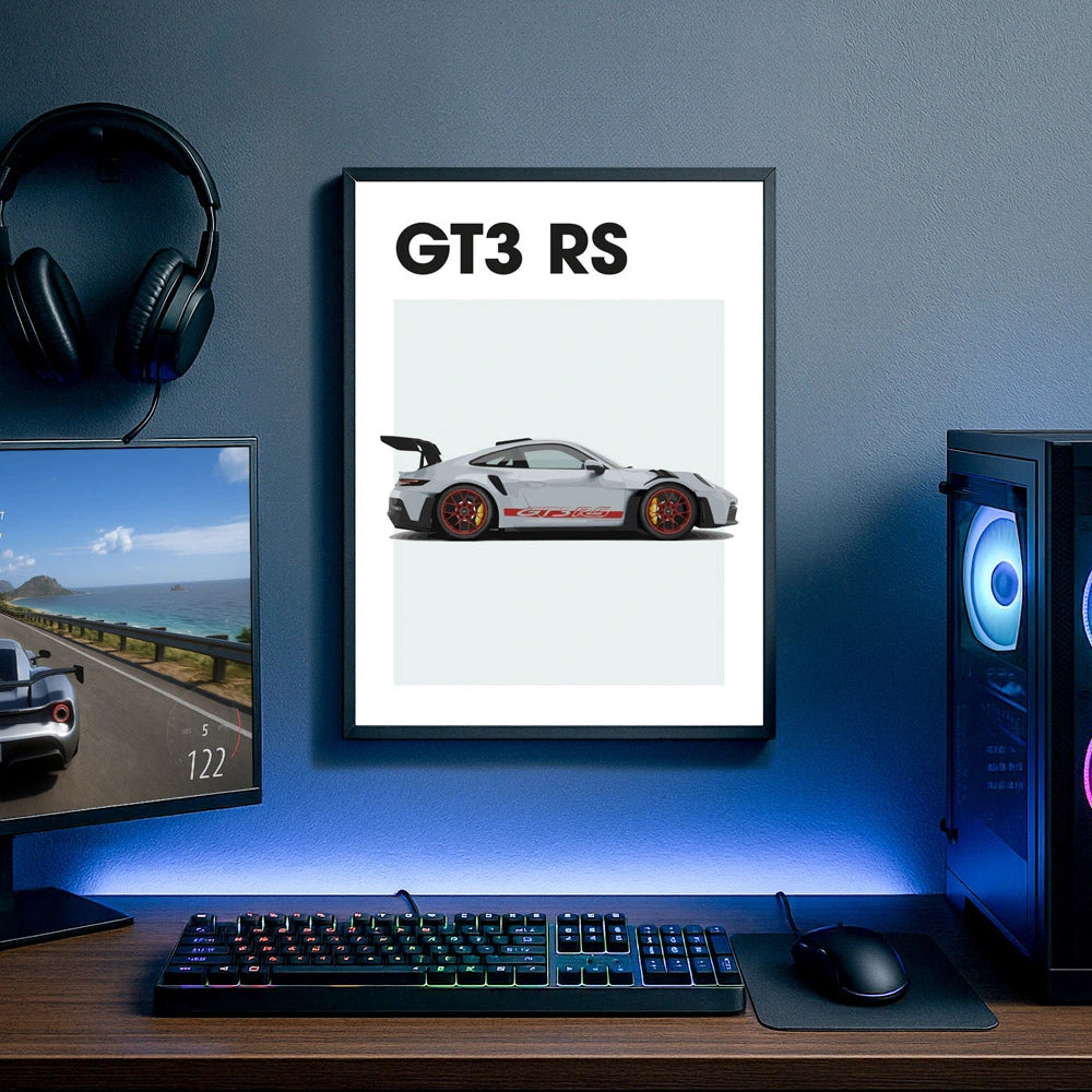Porsche GT3 RS Auto Poster