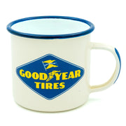 Emaille mok Goodyear tires logo | Nostalgic-Art