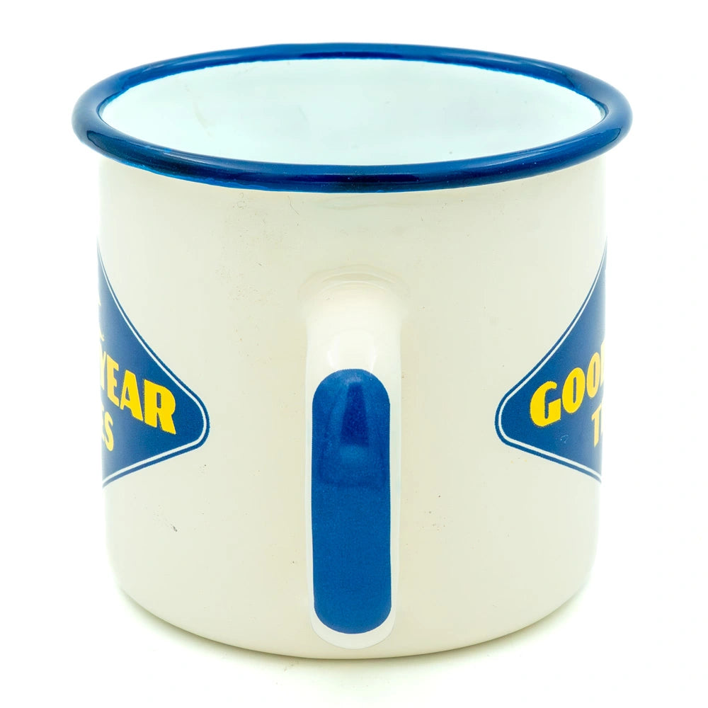 Emaille mok Goodyear tires logo | Nostalgic-Art