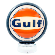 Gulf logo benzinepomp globe - Blauw/wit