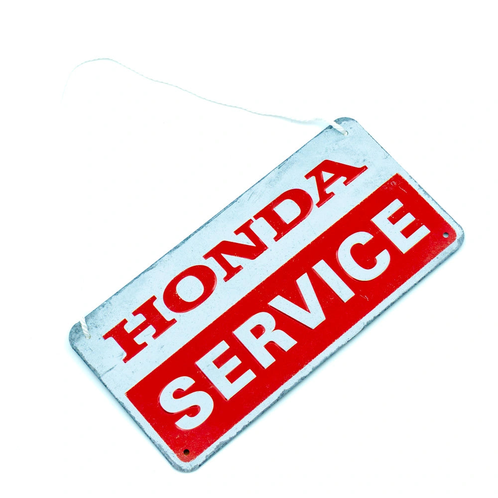 Metalen Bord Honda Motorcycle Service Hangend | Nostalgic-Art