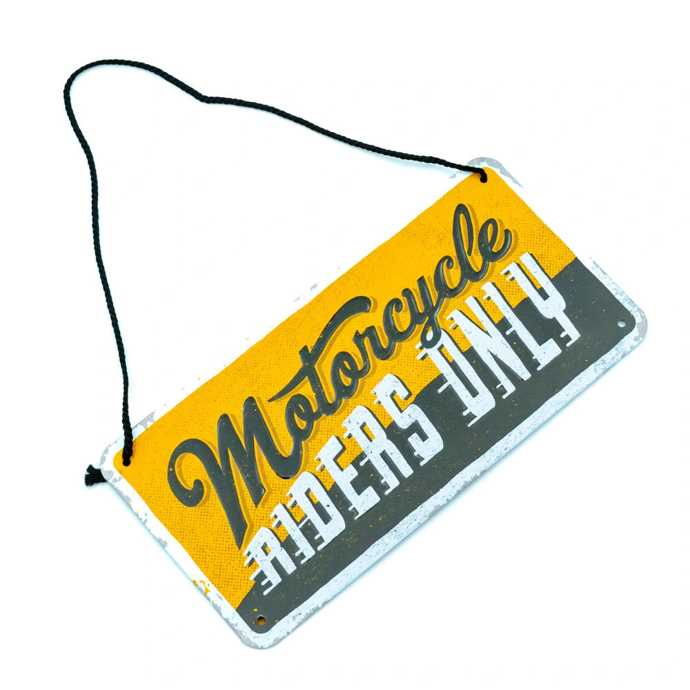 Metalen Bord Motorcycle Riders Only Hangend | Nostalgic-Art