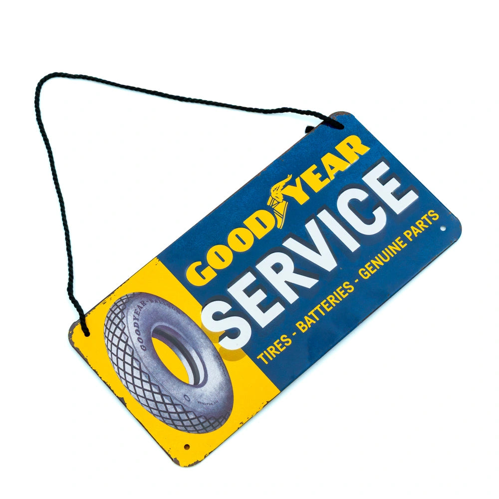 Metalen Bord Goodyear Service Hangend | Nostalgic-Art