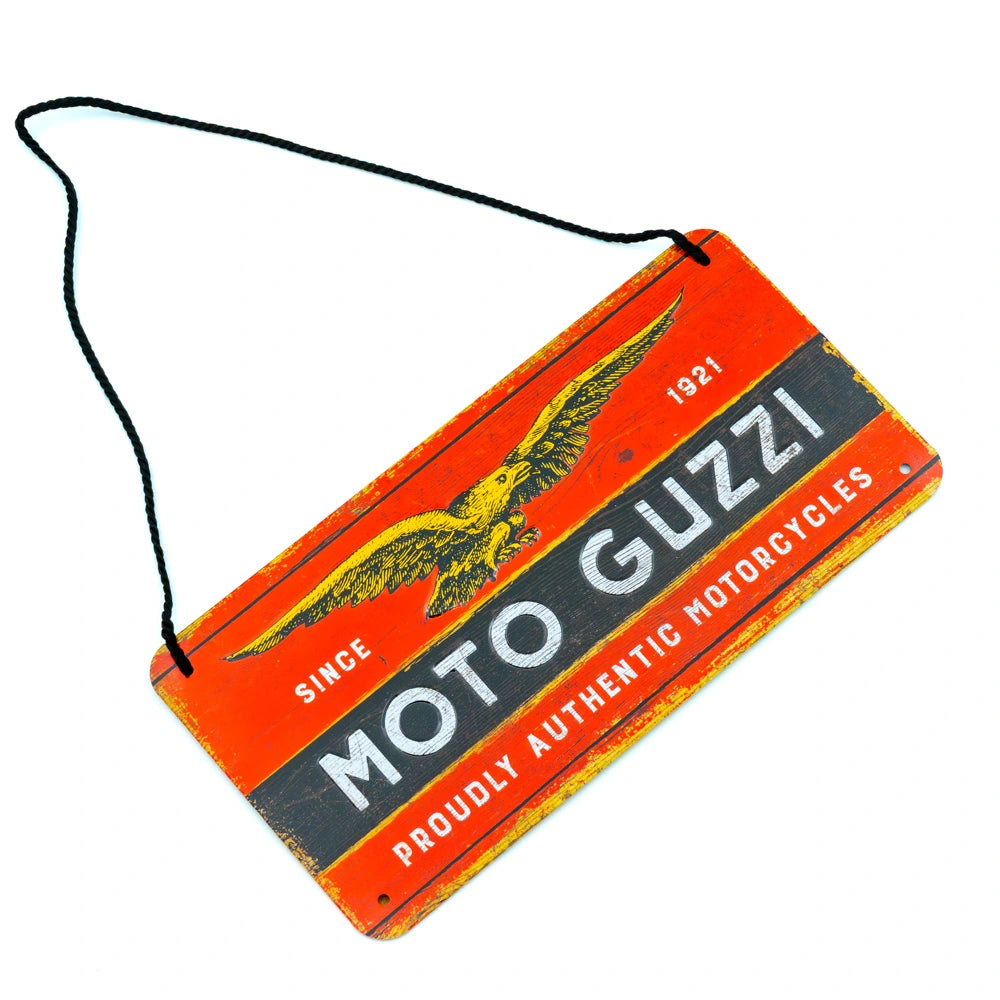Metalen Bord Moto Guzzi Hangend | Nostalgic-Art