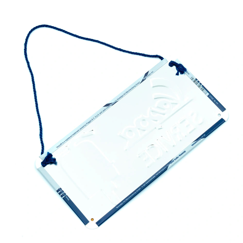 Metalen Bord Vespa Service Hangend | Nostalgic-Art