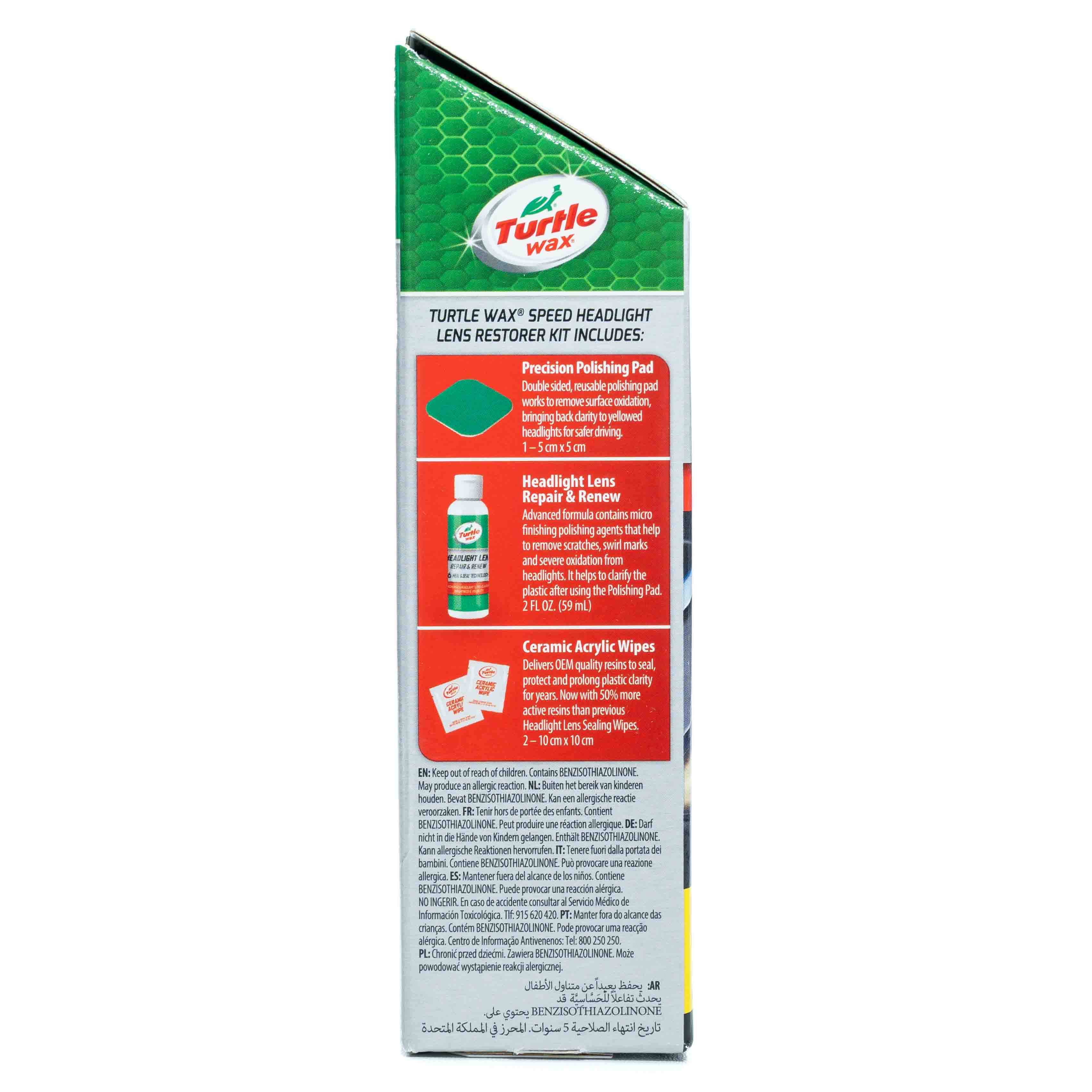 Headlight Lens Restorer Zeikant Turtle Wax Boldons